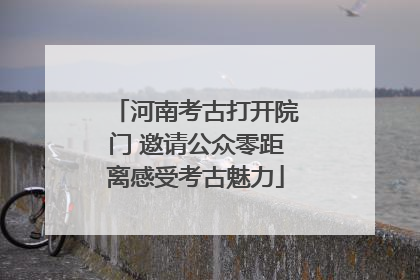 河南考古打开院门 邀请公众零距离感受考古魅力