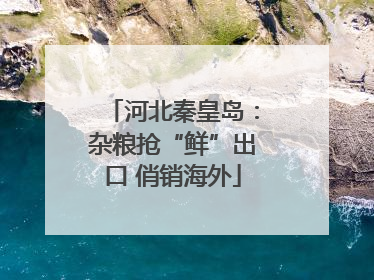 河北秦皇岛：杂粮抢“鲜”出口 俏销海外