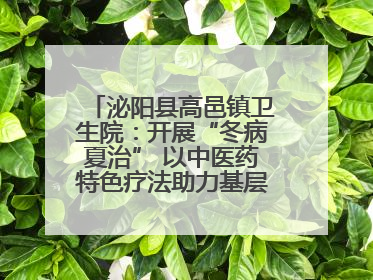 泌阳县高邑镇卫生院：开展“冬病夏治” 以中医药特色疗法助力基层群众健康