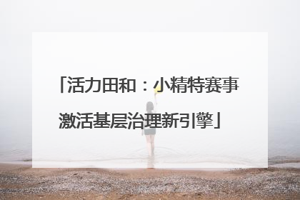 活力田和：小精特赛事激活基层治理新引擎