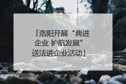 洛阳开展“典进企业 护航发展”送法进企业活动