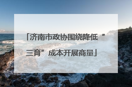 济南市政协围绕降低“三育”成本开展商量