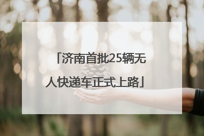 济南首批25辆无人快递车正式上路