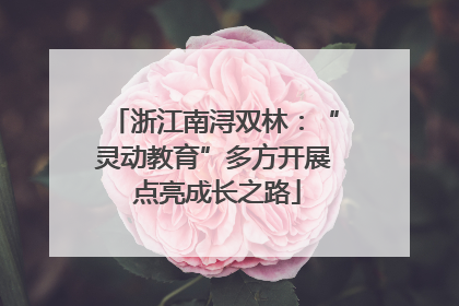 浙江南浔双林：“灵动教育”多方开展 点亮成长之路