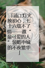 浦江灯火映初心，七十六载不了情——邀“最可爱的人”领略申城的不夜繁华