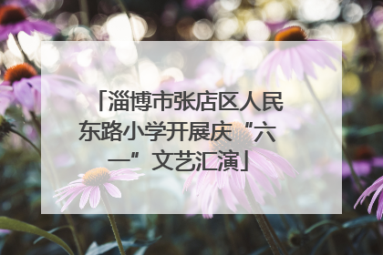 淄博市张店区人民东路小学开展庆“六一”文艺汇演