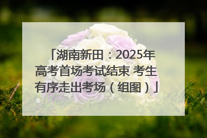 湖南新田：2025年高考首场考试结束 考生有序走出考场（组图）