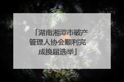 湖南湘潭市破产管理人协会顺利完成换届选举