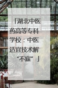 湖北中医药高等专科学校：中医适宜技术解“不寐”