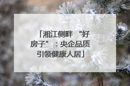 湘江侧畔 “好房子”：央企品质引领健康人居