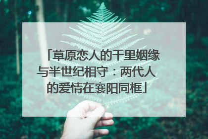 草原恋人的千里姻缘与半世纪相守：两代人的爱情在襄阳同框