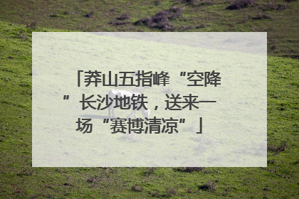 莽山五指峰“空降”长沙地铁，送来一场“赛博清凉”