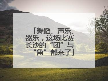 舞蹈、声乐、器乐，这场比赛长沙的“团”与“角”都来了