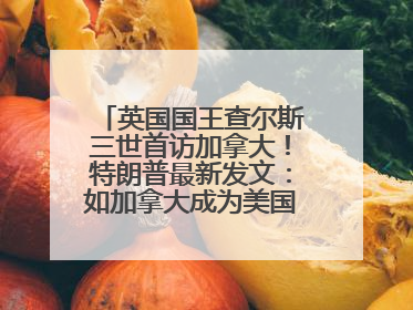 英国国王查尔斯三世首访加拿大！特朗普最新发文：如加拿大成为美国第51州可免费用“金穹”