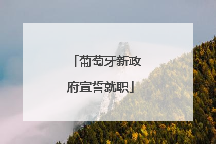 葡萄牙新政府宣誓就职