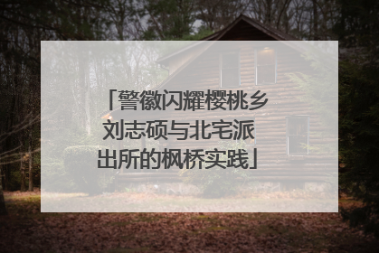 警徽闪耀樱桃乡 刘志硕与北宅派出所的枫桥实践