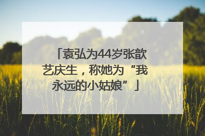 袁弘为44岁张歆艺庆生，称她为“我永远的小姑娘”