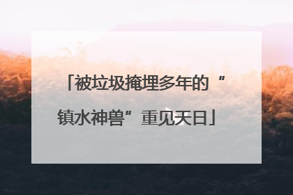 被垃圾掩埋多年的“镇水神兽”重见天日