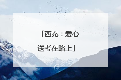西充：爱心送考在路上