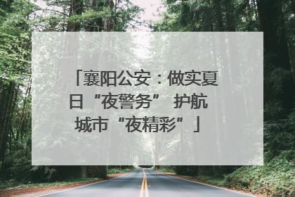 襄阳公安：做实夏日“夜警务” 护航城市“夜精彩”