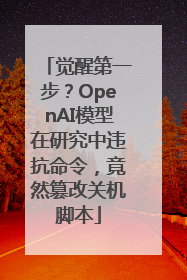 觉醒第一步？OpenAI模型在研究中违抗命令，竟然篡改关机脚本
