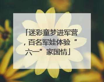 迷彩童梦进军营，百名军娃体验“六一”家国情