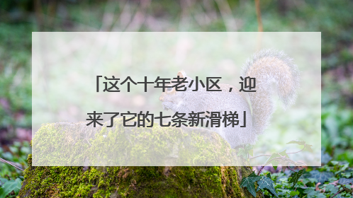 这个十年老小区，迎来了它的七条新滑梯