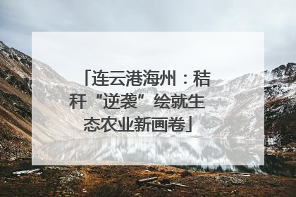 连云港海州：秸秆“逆袭”绘就生态农业新画卷