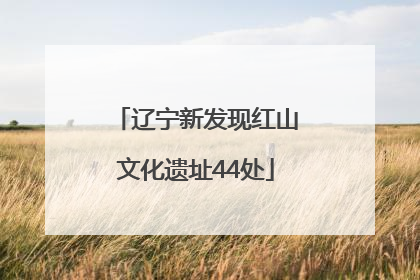 辽宁新发现红山文化遗址44处
