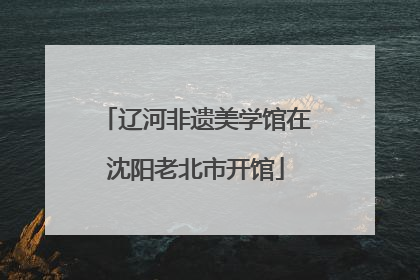 辽河非遗美学馆在沈阳老北市开馆