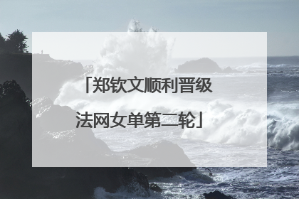 郑钦文顺利晋级法网女单第二轮