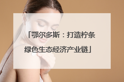 鄂尔多斯：打造柠条绿色生态经济产业链