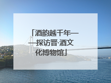 酒韵越千年——探访晋·酒文化博物馆