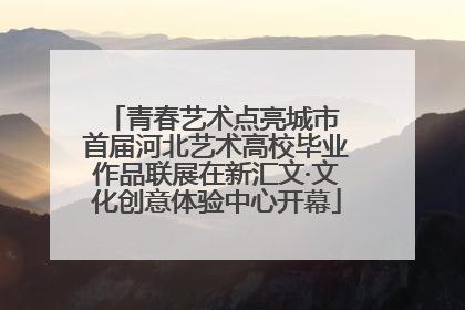 青春艺术点亮城市 首届河北艺术高校毕业作品联展在新汇文·文化创意体验中心开幕