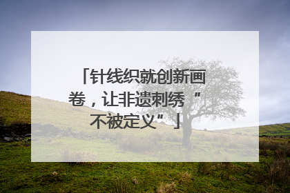 针线织就创新画卷，让非遗刺绣“不被定义”