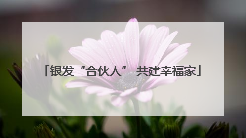 银发“合伙人” 共建幸福家