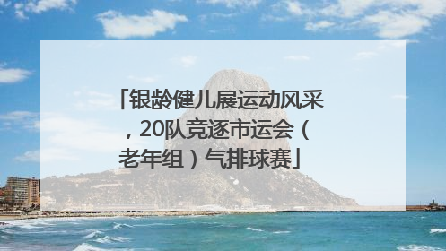 银龄健儿展运动风采，20队竞逐市运会（老年组）气排球赛