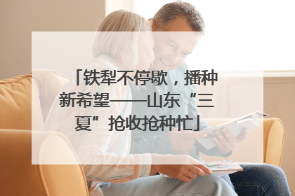 铁犁不停歇，播种新希望——山东“三夏”抢收抢种忙