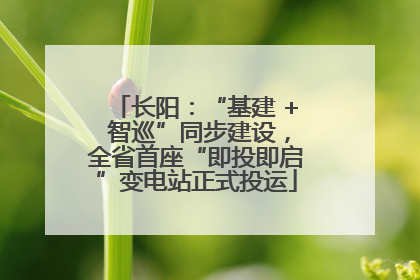 长阳：“基建 + 智巡”同步建设，全省首座“即投即启”变电站正式投运