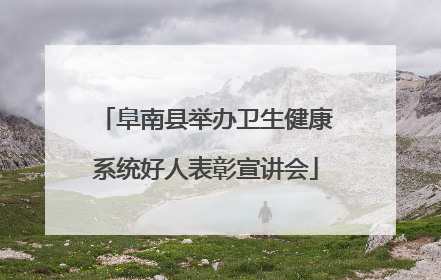 阜南县举办卫生健康系统好人表彰宣讲会