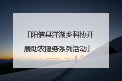 阳信县洋湖乡科协开展助农服务系列活动