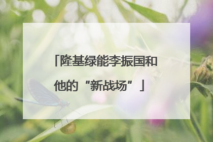 隆基绿能李振国和他的“新战场”