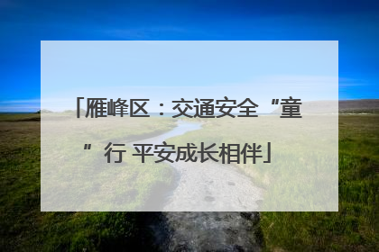 雁峰区：交通安全“童”行 平安成长相伴