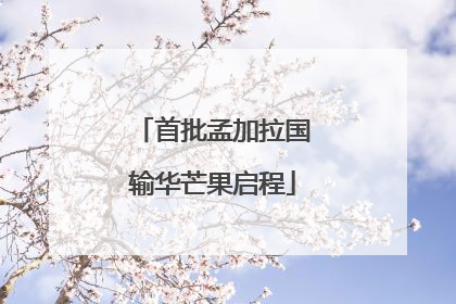 首批孟加拉国输华芒果启程
