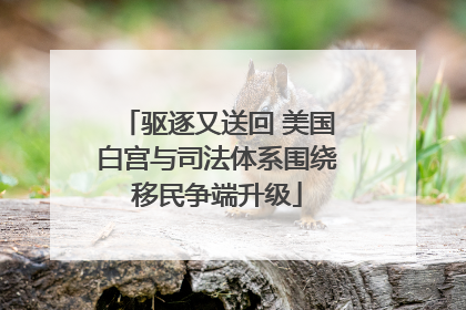 驱逐又送回 美国白宫与司法体系围绕移民争端升级