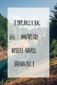 黑龙江抚远：画笔染稻田 墙绘迎旅发