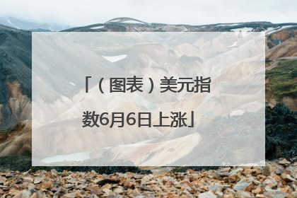 （图表）美元指数6月6日上涨