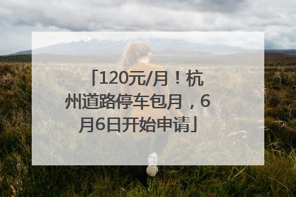 120元/月！杭州道路停车包月，6月6日开始申请