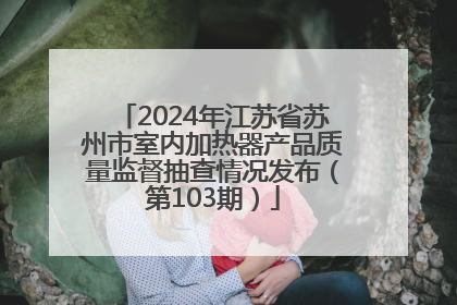 2024年江苏省苏州市室内加热器产品质量监督抽查情况发布（第103期）