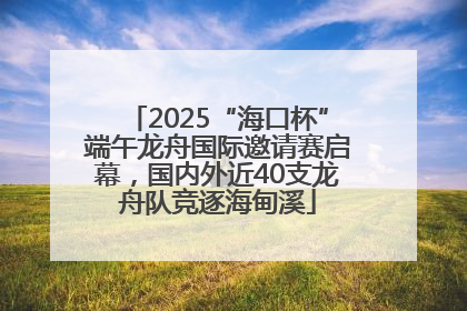 2025“海口杯”端午龙舟国际邀请赛启幕，国内外近40支龙舟队竞逐海甸溪